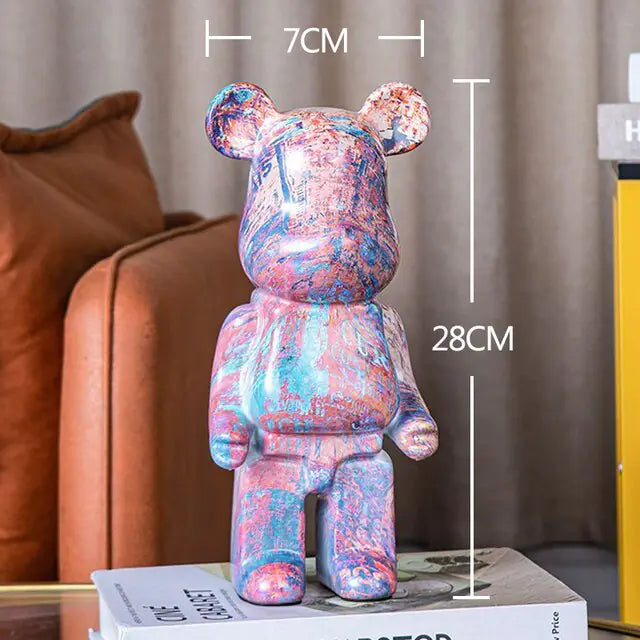 Luxurious Bearbrick Replica Statue 20cm/28cm