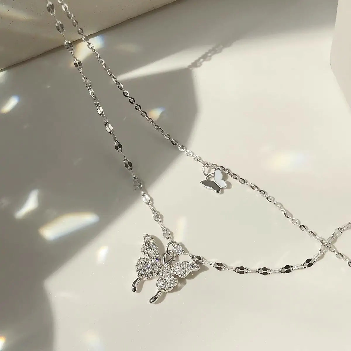 925 Silver Butterfly Necklace