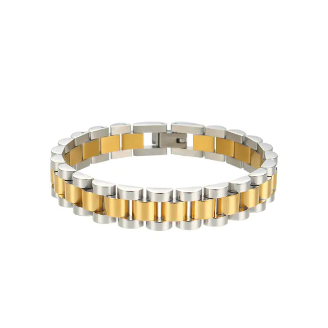 Gold Plated Bracelet silver/gold 16.5/18/21cm