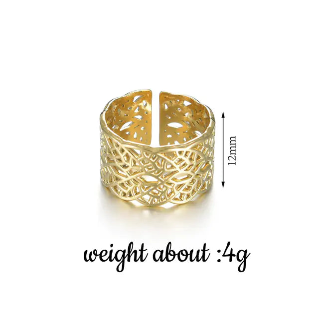 Gold Cocktail Ring (Universal Size)