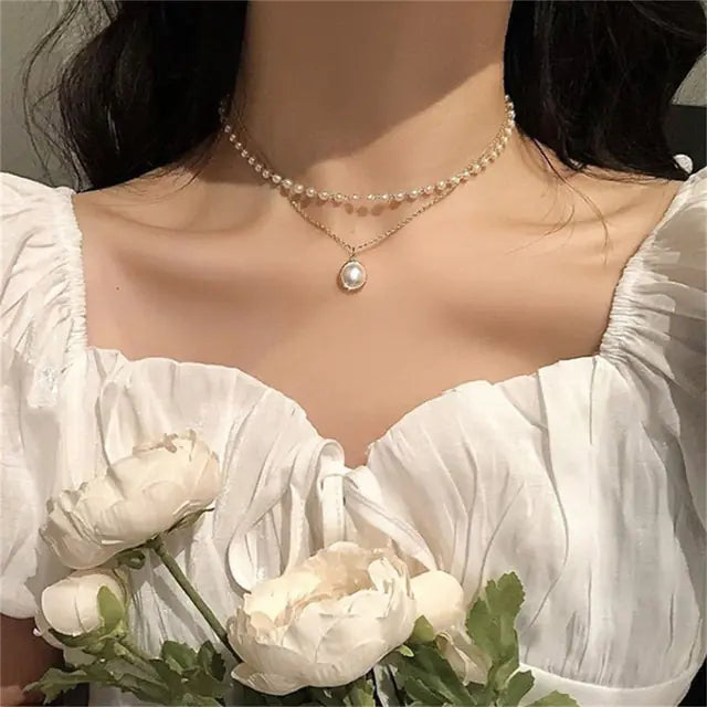 Choker Pearl Necklace (various designs)