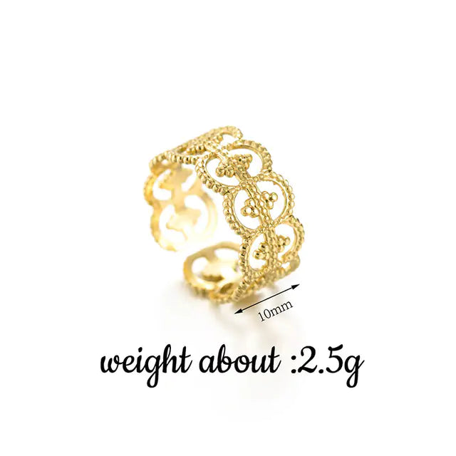 Gold Cocktail Ring (Universal Size)