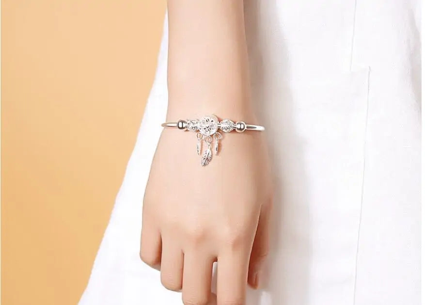 925 silver dreamcatcher bracelet