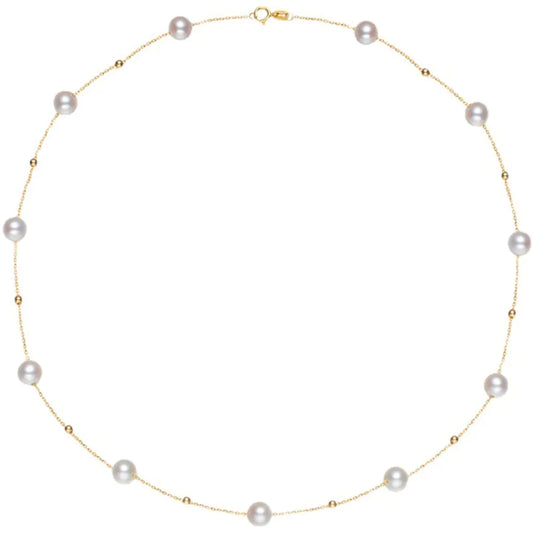 Elegant Pearl Necklace gold/silver