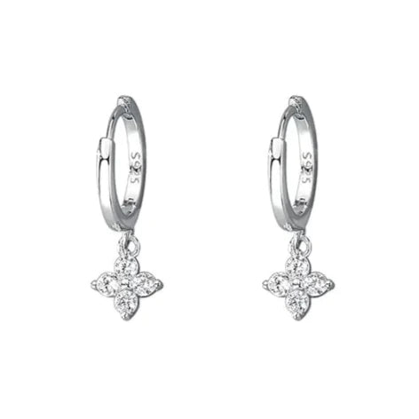 925er Silber Floral Sweet Earrings