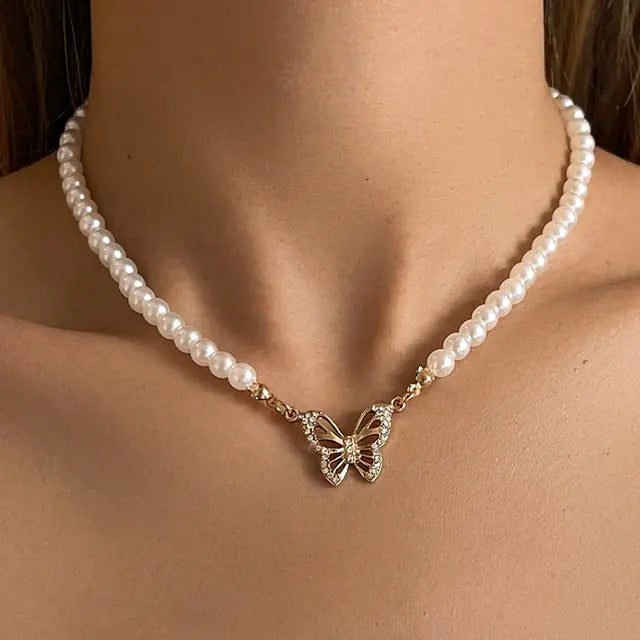 Choker Pearl Necklace (various designs)