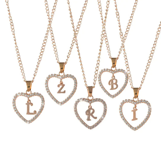 Peach Heart Love Necklace AZ