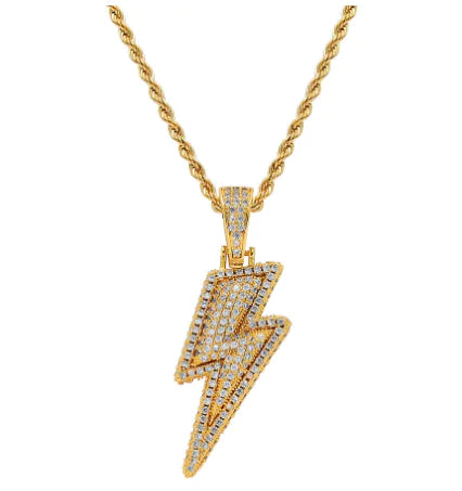 Crystal Flash Necklace gold/silver