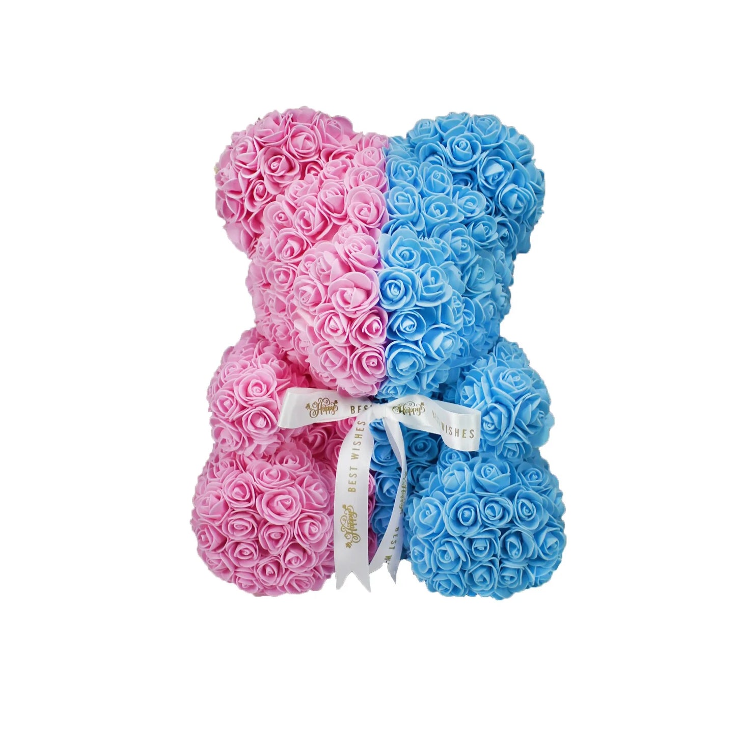 Flower Rose Teddy Bear 40cm with Box (various colors)