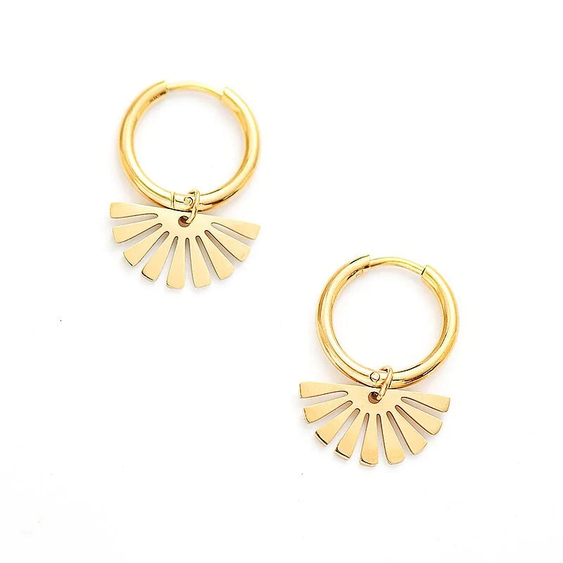 Fashion Stainless Steel Hoop Earrings