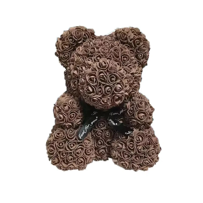 Flower Rose Teddy Bear 40cm with Box (various colors)