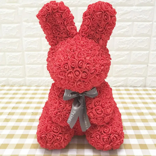 Flower Rose Bunny 40cm without box (various colors)