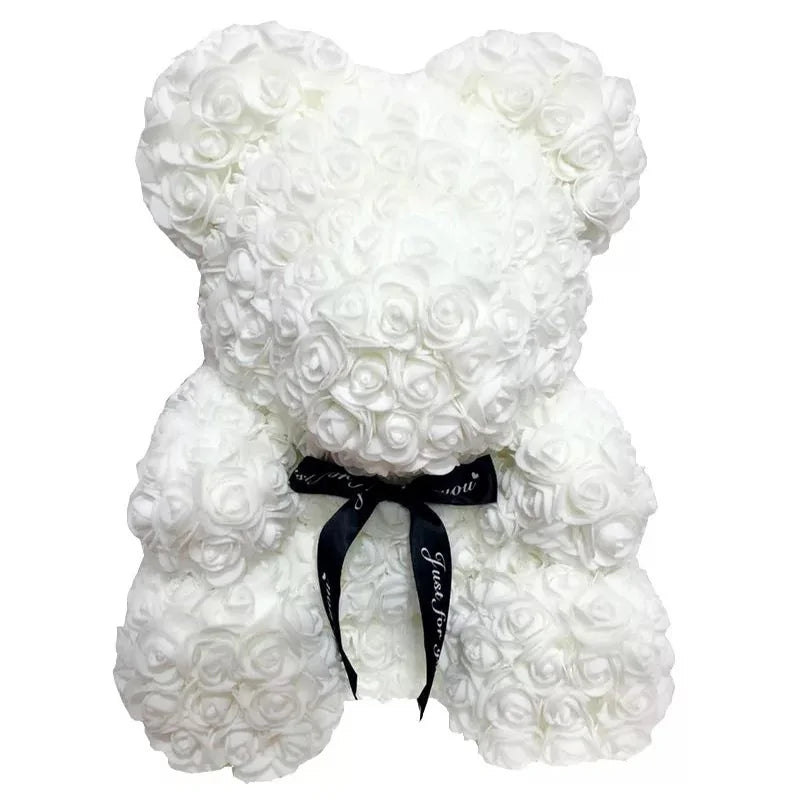 Flower Rose Teddy Bear 40cm with Box (various colors)