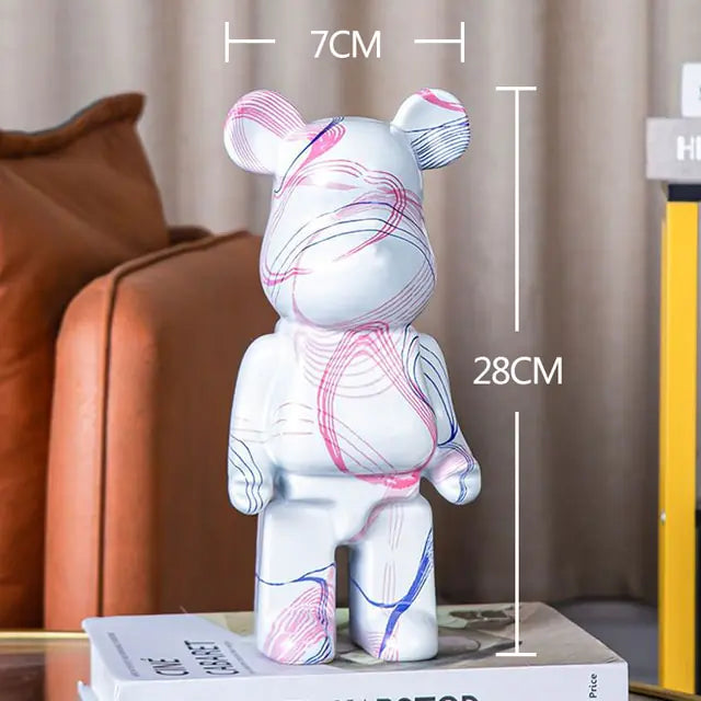 Luxurious Bearbrick Replica Statue 20cm/28cm