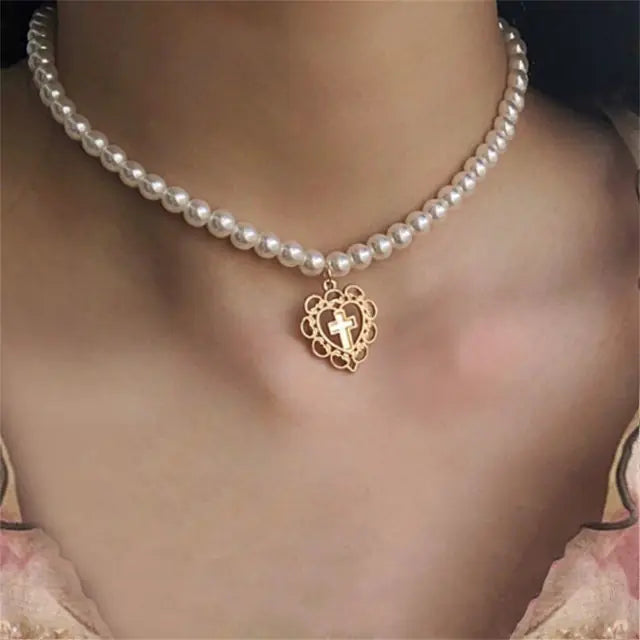 Choker Pearl Necklace (various designs)