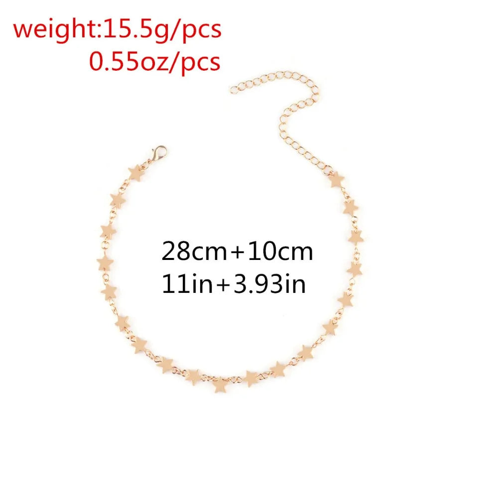 Stargirl Choker Necklace gold