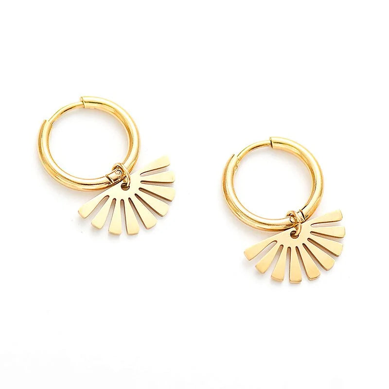 Fashion Stainless Steel Hoop Earrings