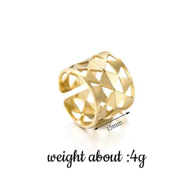 Gold Cocktail Ring (Universal Size)