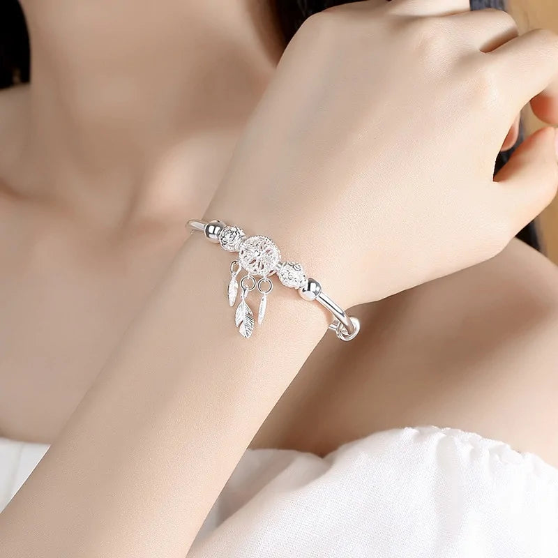 925 silver dreamcatcher bracelet